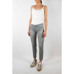 Adriano Goldschmied AG The Prima Gray Raw Hem Slim Ankle Jean | Sz 29